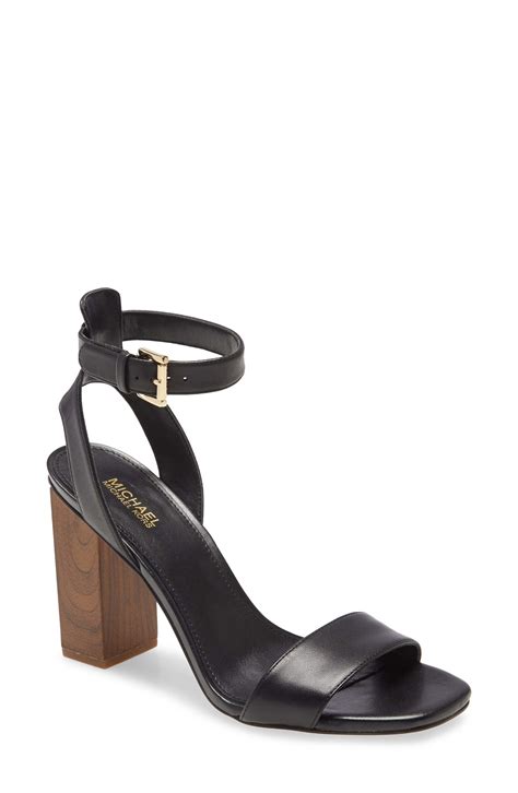 michael kors petra block heel sandal|Michael Kors black platform sandals.